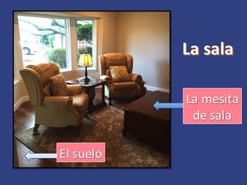Spanish House and Chores PowerPoint and Interactive Notebook Activities - Image 3