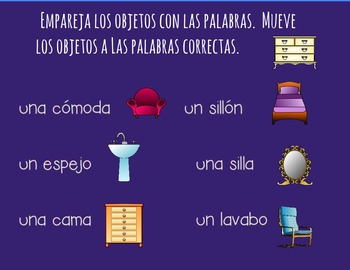 Spanish House and Chores Google Drive Interactive Notebook Activity - Image 4