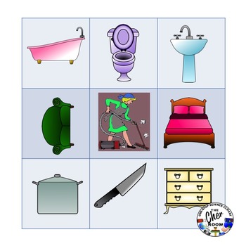 Spanish House and Chores Paired Speaking Activities - Image 2