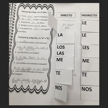 Spanish Object Pronouns Interactive Notebook and Google Drive Activities - Image 2