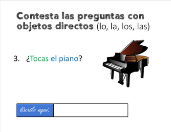 Spanish Direct Object Pronouns Google Drive Activity - Image 2