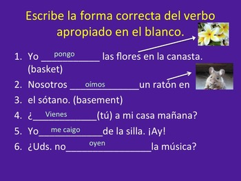 Spanish GO Verbs PowerPoint and Interactive Notebook Activity - Image 3