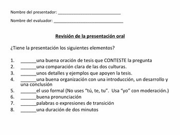 La presentación oral / Oral Presentation for AP Spanish PowerPoint - Image 4