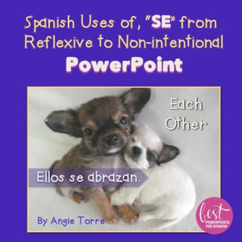 Spanish uses of se from Reflexive to Non-intentional PowerPoint