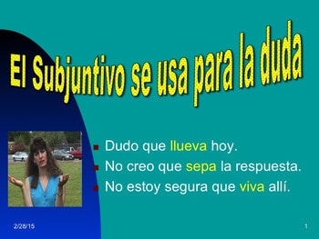 Spanish Perfect, Imperfect and Pluperfect Subjunctive PowerPoint - Image 3