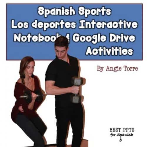 Spanish Sports Vocabulary Interactive Notebook and Google Drive Activities