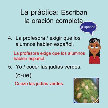 Spanish Cambios ortográficos del tiempo presente PowerPoint and Printables - Image 2