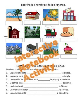 Spanish Places Los lugares PowerPoint & Curriculum - Image 3