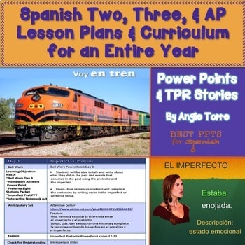 Spanish Two, Three, and AP Spanish Lesson Plans and Curriculum