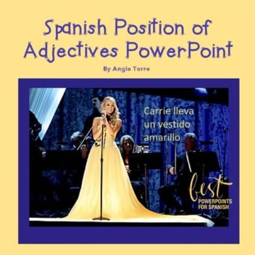 Spanish Position of Adjectives