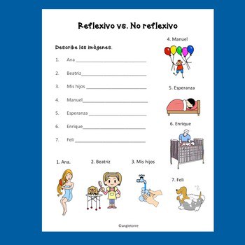 Spanish Reflexive Verbs Interactive Notebook Activities - Image 3