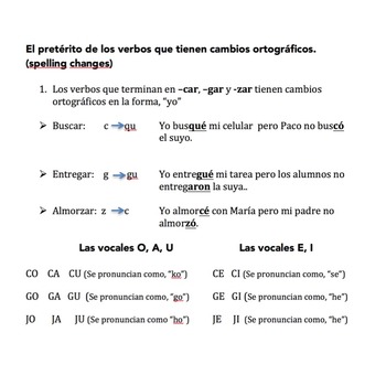 Spanish Two Student Handouts for an Entire Year - Image 2