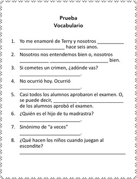 Spanish Three Assessments for an Entire Year - Image 3