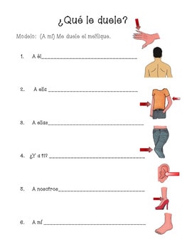 Spanish Body and Health Interactive Notebook Activities - Image 2