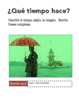 Spanish Weather Google Drive And Interactive Notebook Activities - Image 3