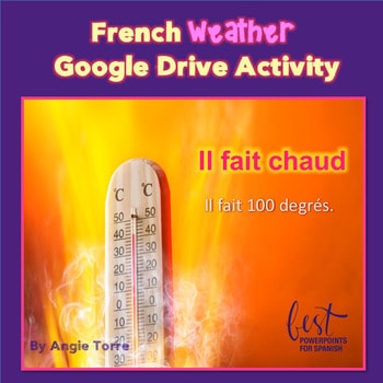 French Weather Interactive Notebook Activity