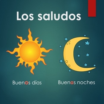 Spanish Greetings PowerPoint and Interactive Notebook Activities - Image 2