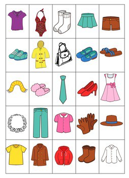 Spanish Clothing La ropa Bingo - Image 2