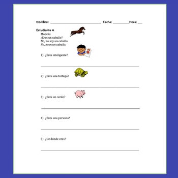 Spanish Ser Paired Listening and Speaking Activities - Image 2
