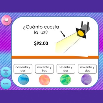 Spanish Numbers Interactive PowerPoint Game - Image 2