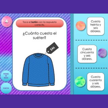 Spanish Numbers Interactive PowerPoint Game - Image 3