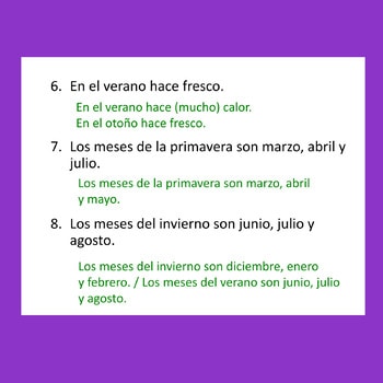 Spanish Weather El tiempo Paired Speaking Activities - Image 4