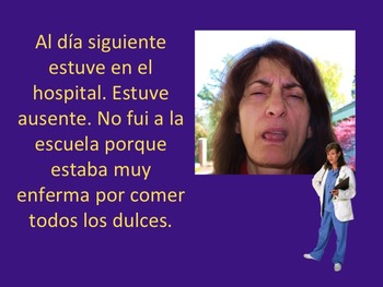 Irregular Preterite TPRS Story PowerPoint in Spanish - Image 2