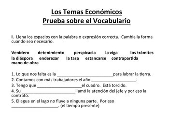 Vocabulary for Triángulo aprobado, Los desafíos mundiales, for AP Spanish - Image 3