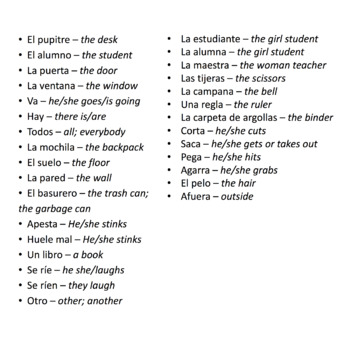 Spanish Classroom Objects TPRS Stories - Image 3