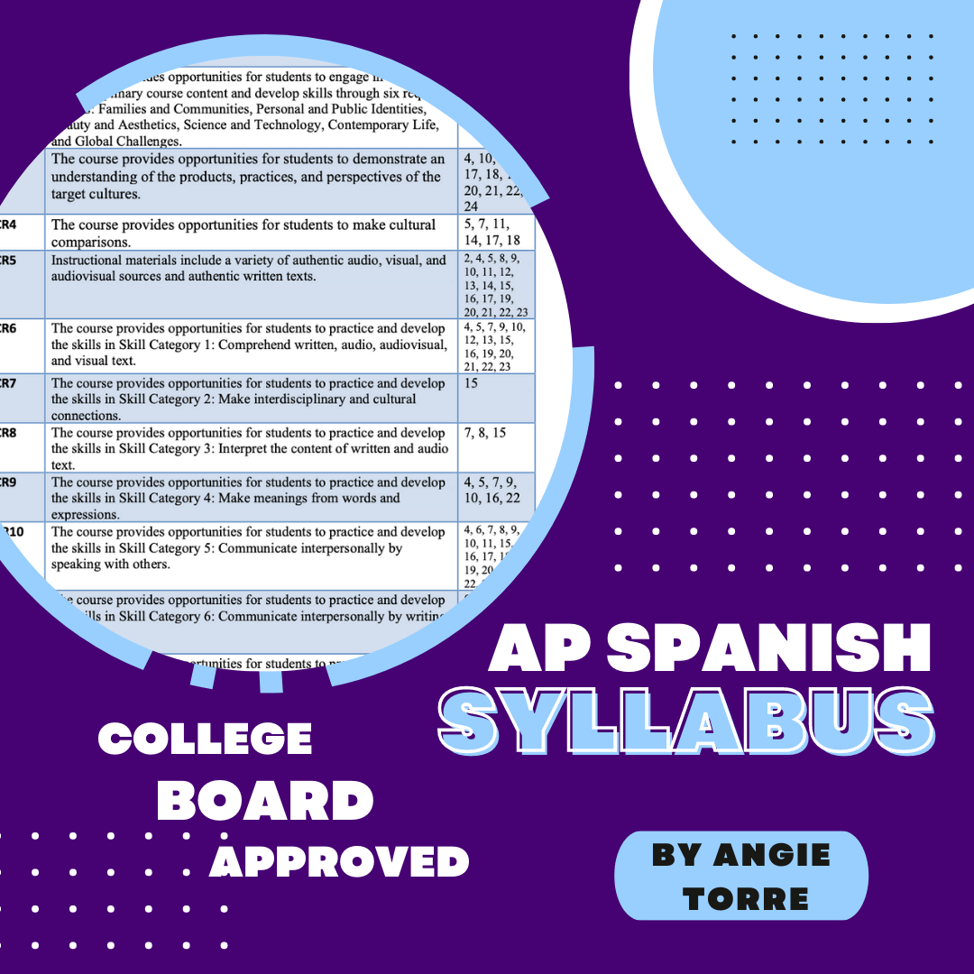 AP Spanish Language and Culture College-Board Approved Syllabus