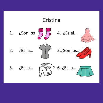 Spanish Possessive Adjectives Dice Game and Paired Speaking Activities - Image 2