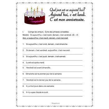 French Days and Months Interactive Notebook Activities - Image 2