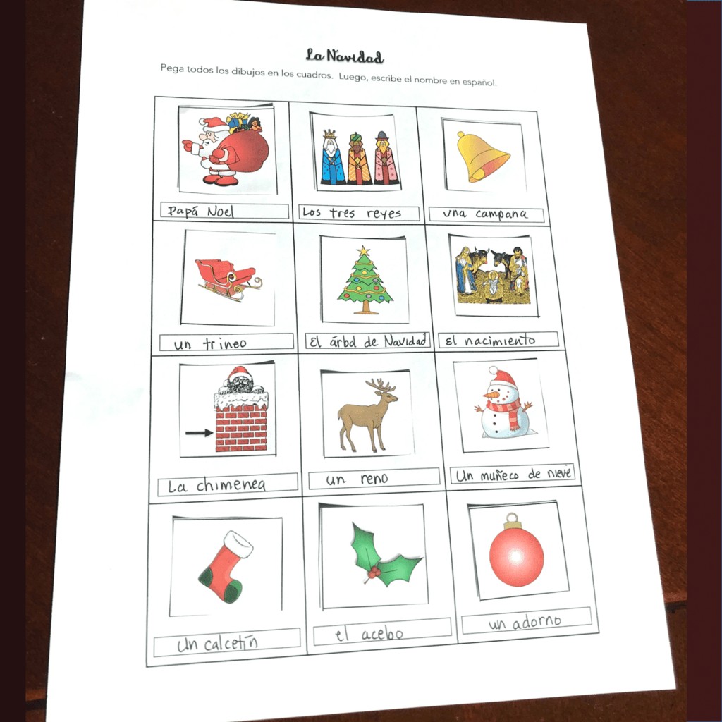 Spanish Christmas La Navidad Interactive Notebook Activities - Image 2