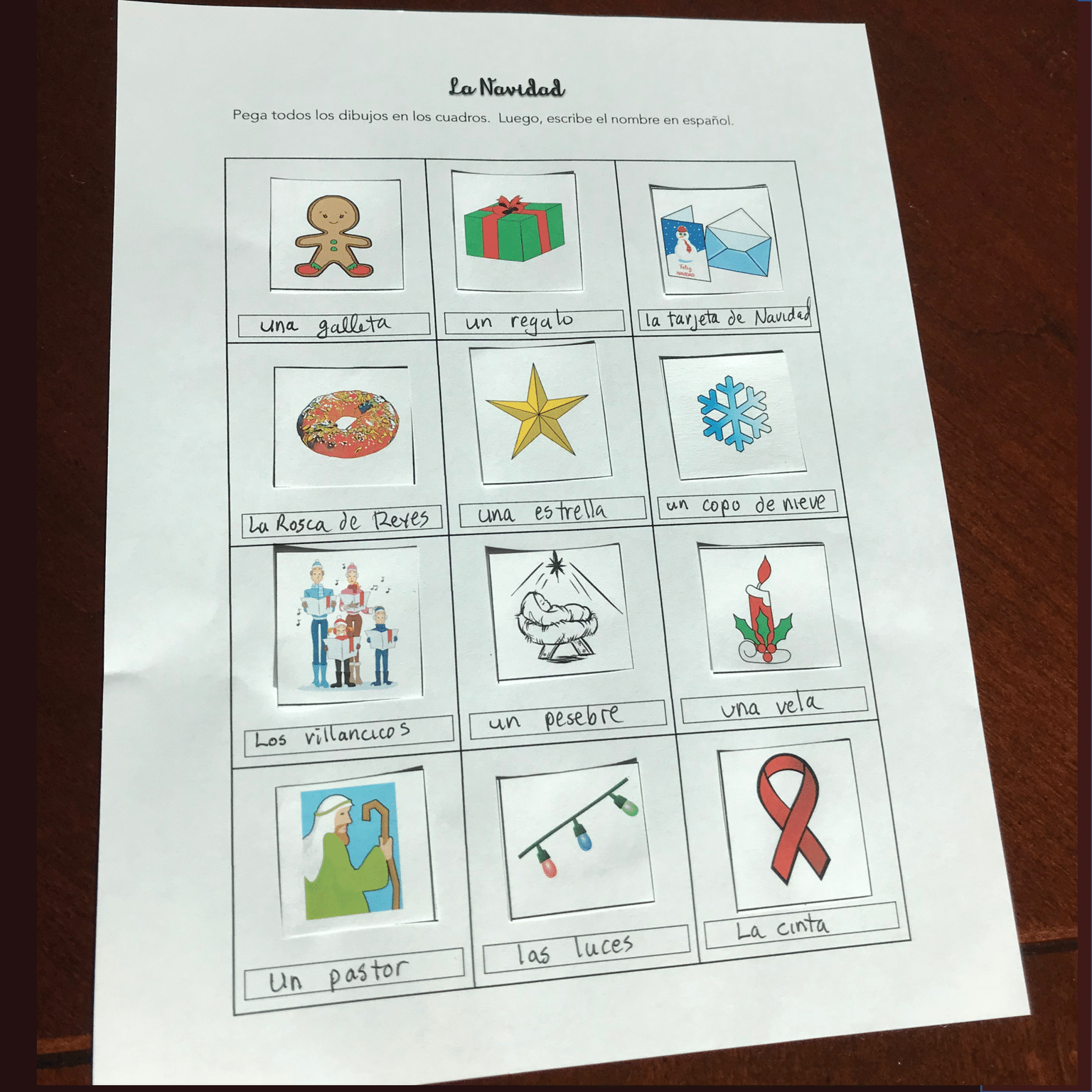 Spanish Christmas La Navidad Interactive Notebook Activities - Image 3