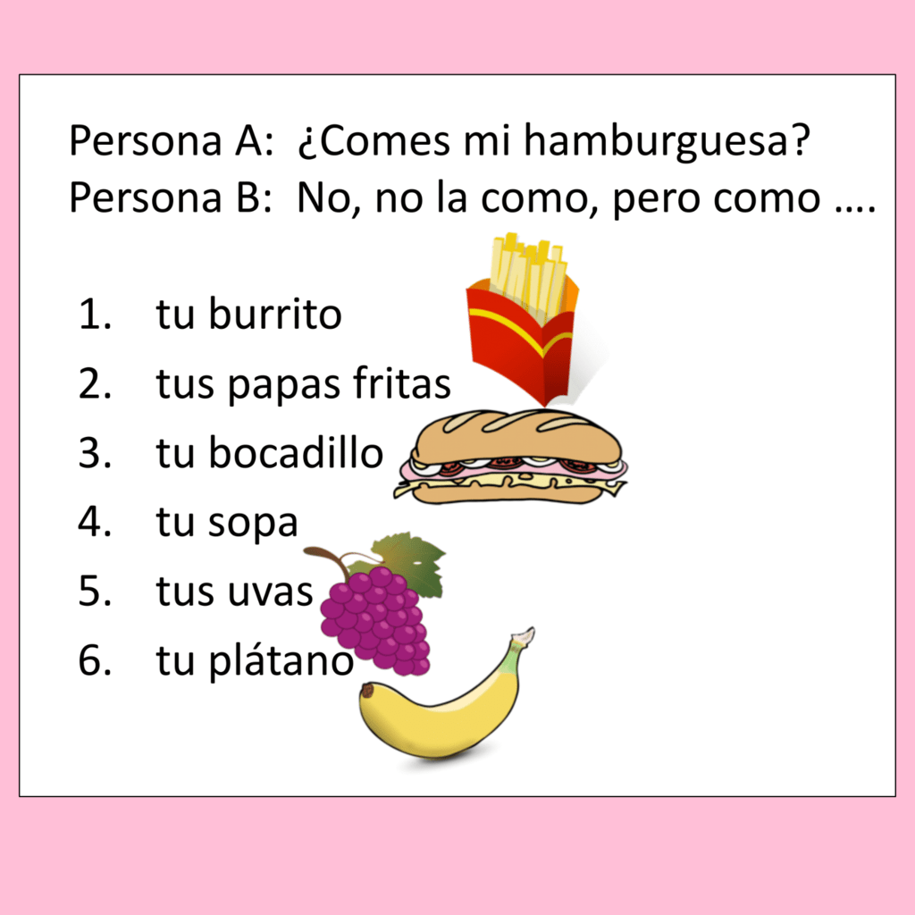 Spanish Object Pronouns Paired and Group Activities and Dice Game - Image 2