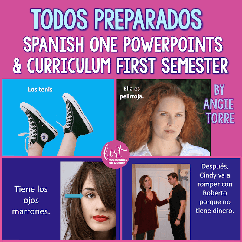 Spanish 1 PowerPoints and Curriculum First Semester