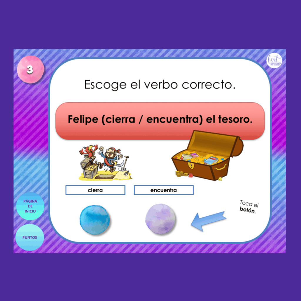Spanish Stem Changing Verbs Interactive PowerPoint Games - Image 2