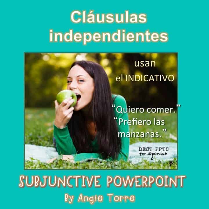 Subjunctive PowerPoint for Spanish Three and Four