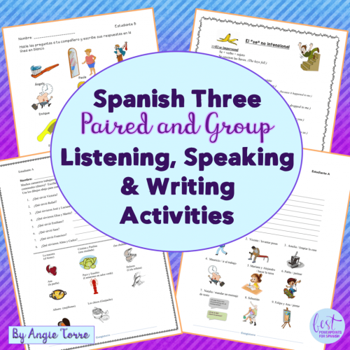 Spanish Three Paired Activities