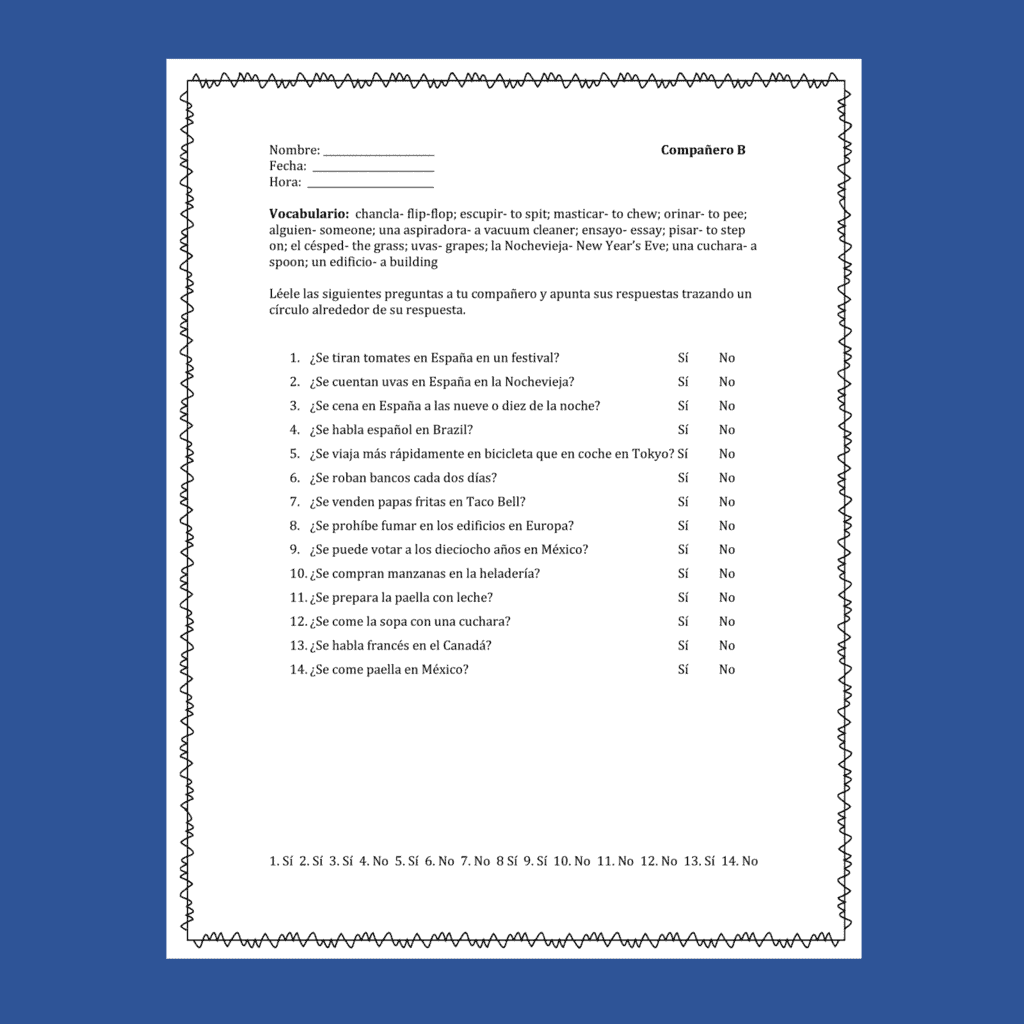 Spanish Se impersonal and no intencional Paired Activities - Image 3