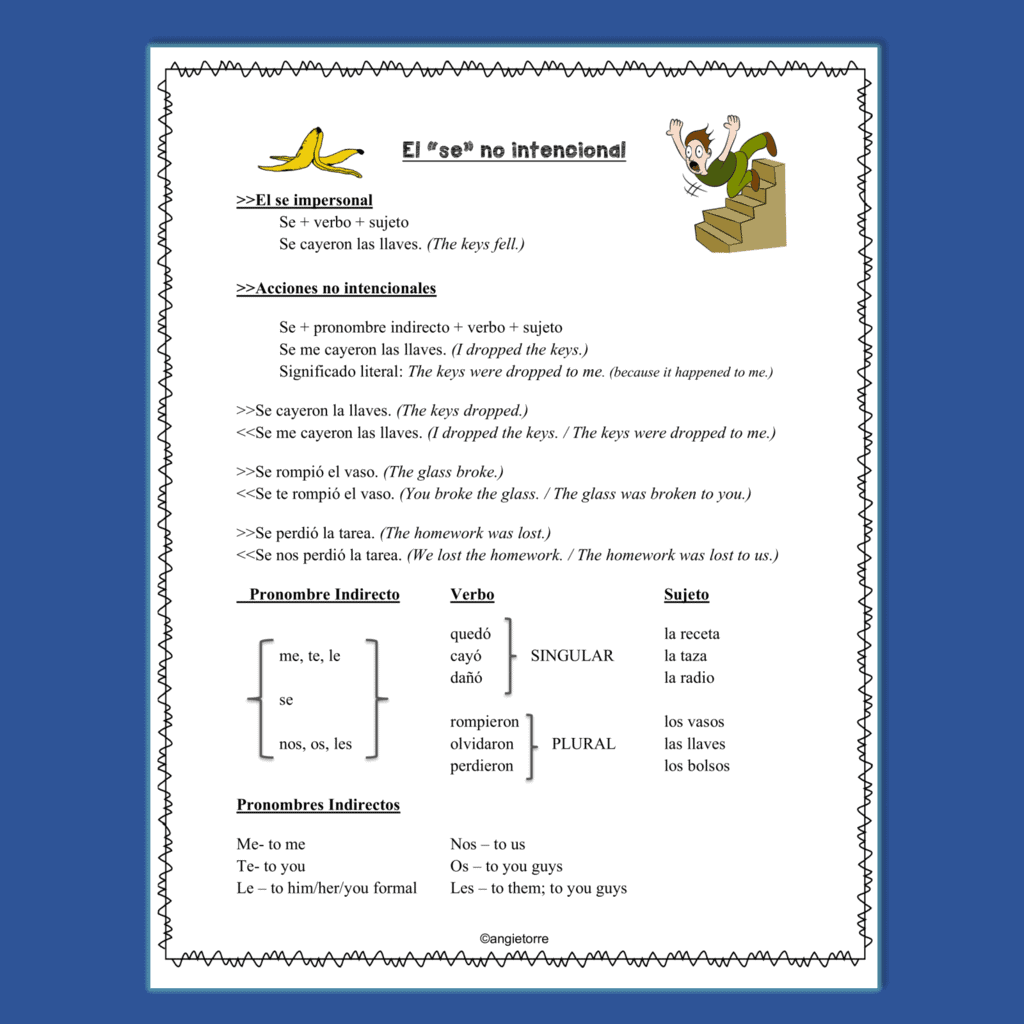 Spanish Se impersonal and no intencional Paired Activities - Image 4