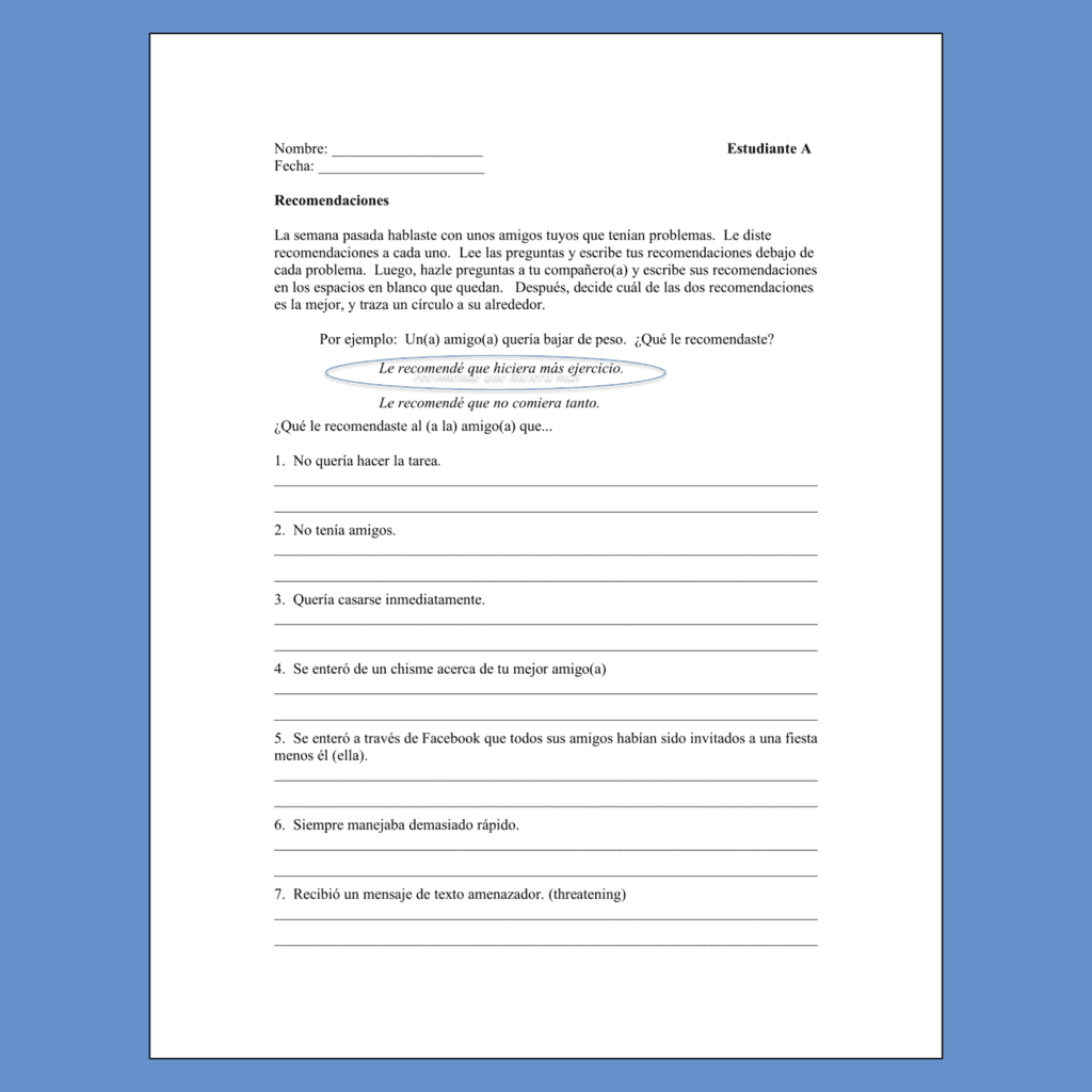 Spanish Subjunctive El subjuntivo Paired and Group Activities - Image 2