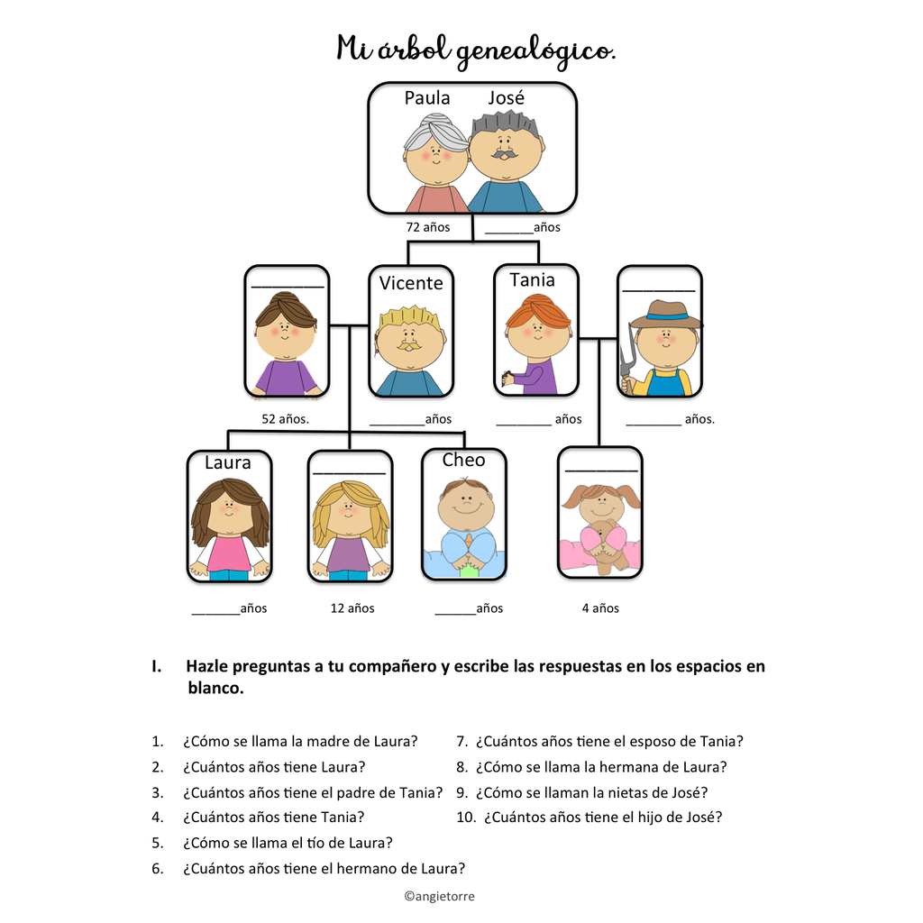 Spanish Family and Possessive Adjectives Lesson Plans and Curriculum - Image 4