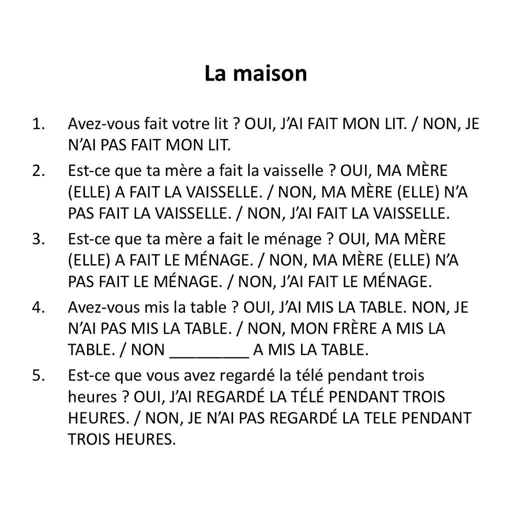 French Passé Composé Speaking Activity - Image 4
