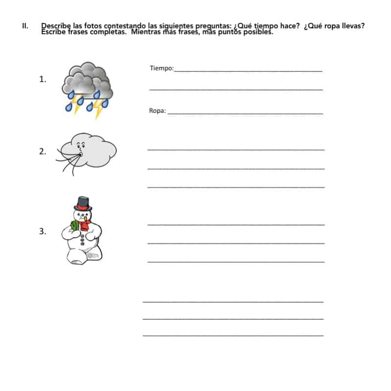 Spanish Two and Three Tests and Quizzes - Image 3