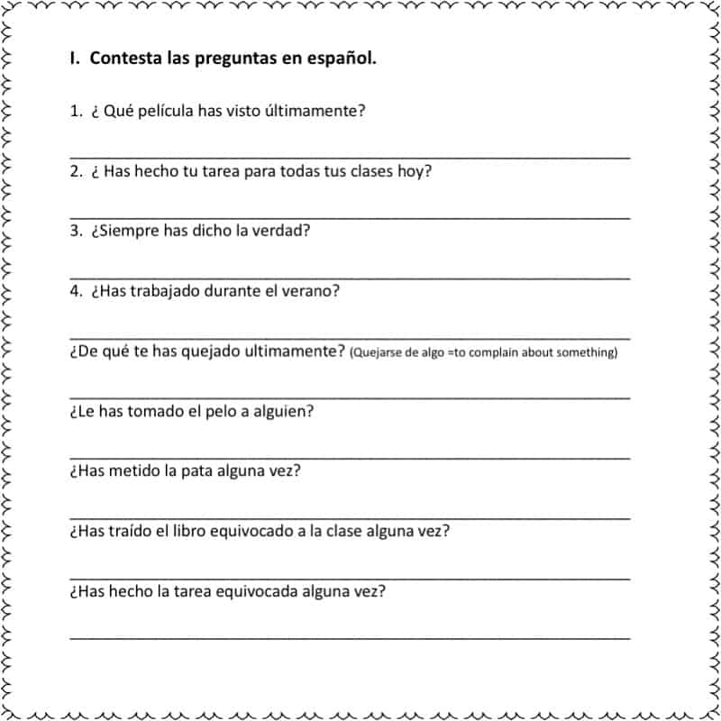 Spanish Two and Three Tests and Quizzes - Image 2