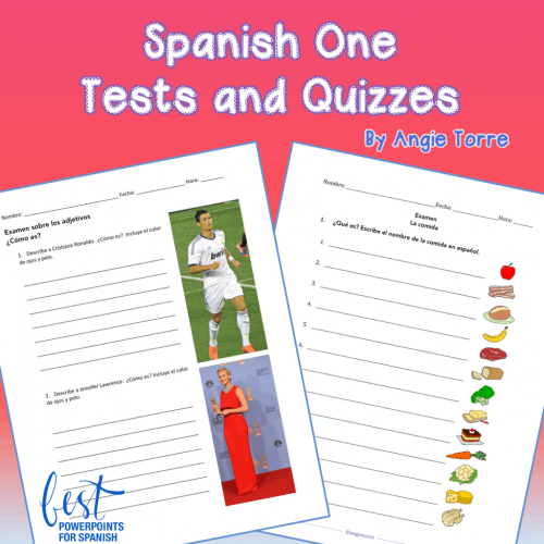 Spanish One Tests and Quizzes