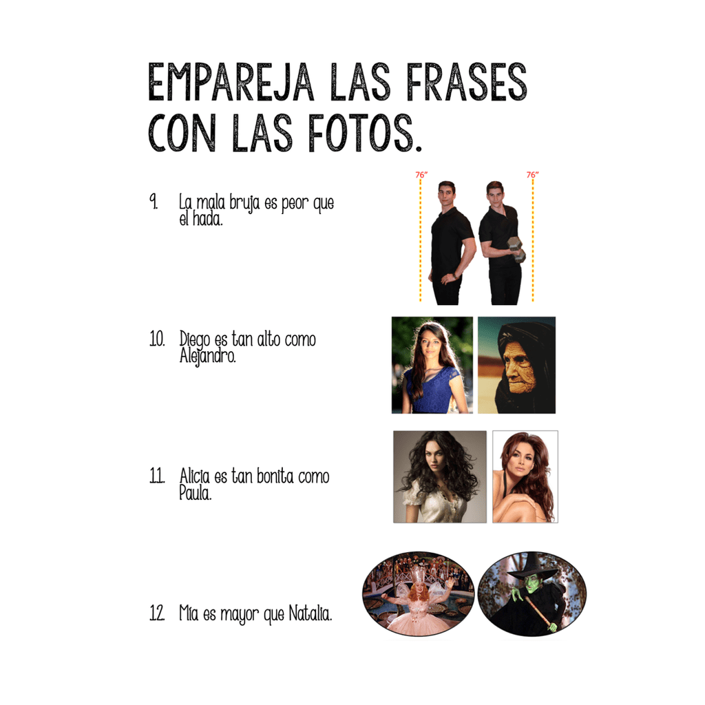 Spanish Comparisons and Superlative Google Drive Activities - Image 2