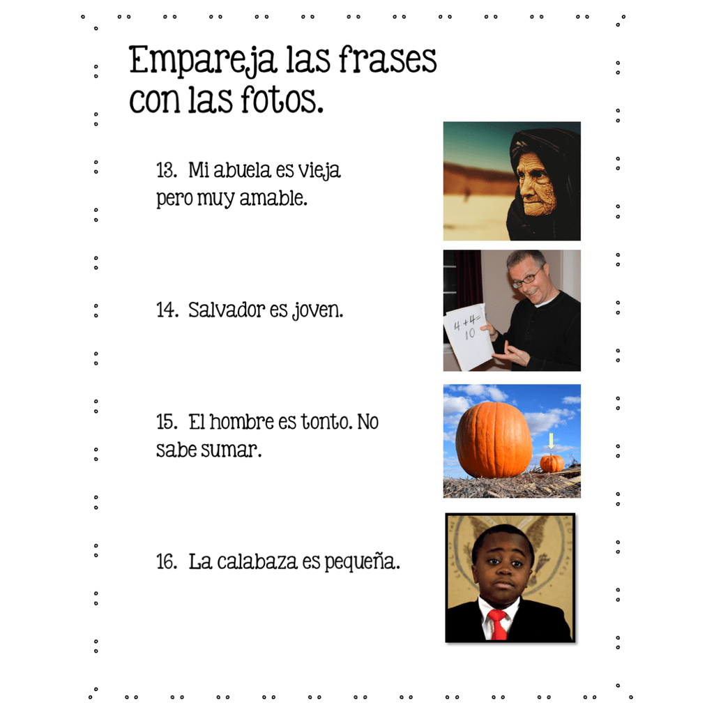 Spanish Adjectives Google Drive Activities - Image 3