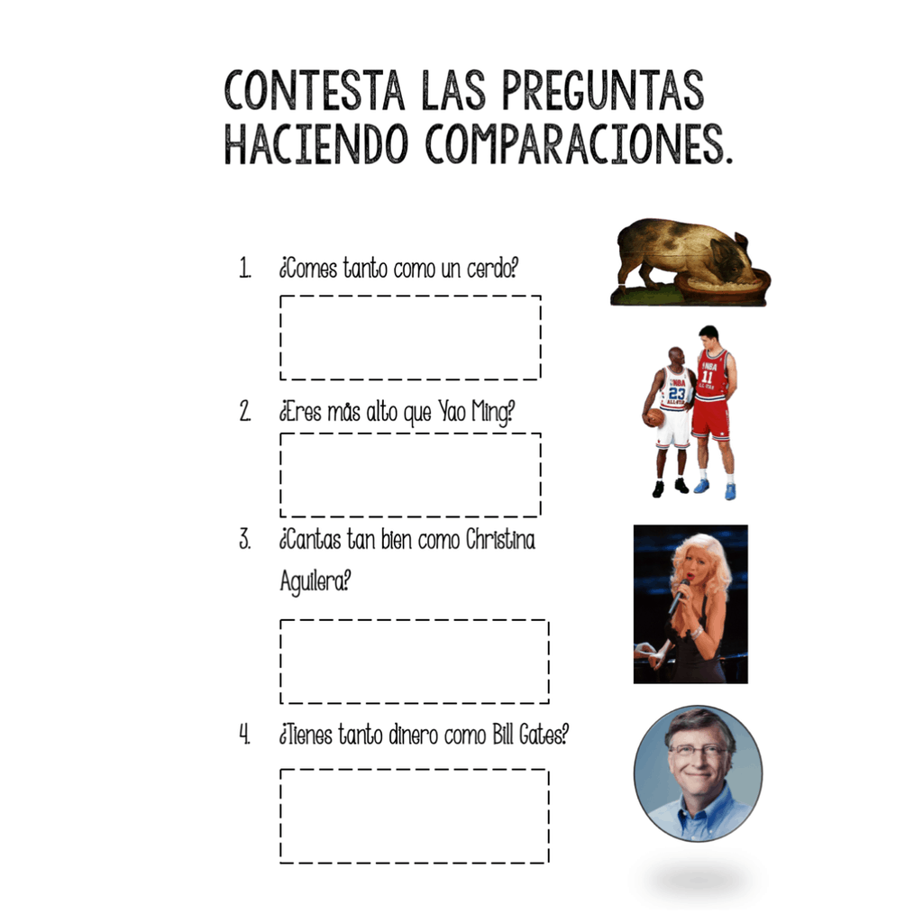 Spanish Comparisons and Superlative Google Drive Activities - Image 4